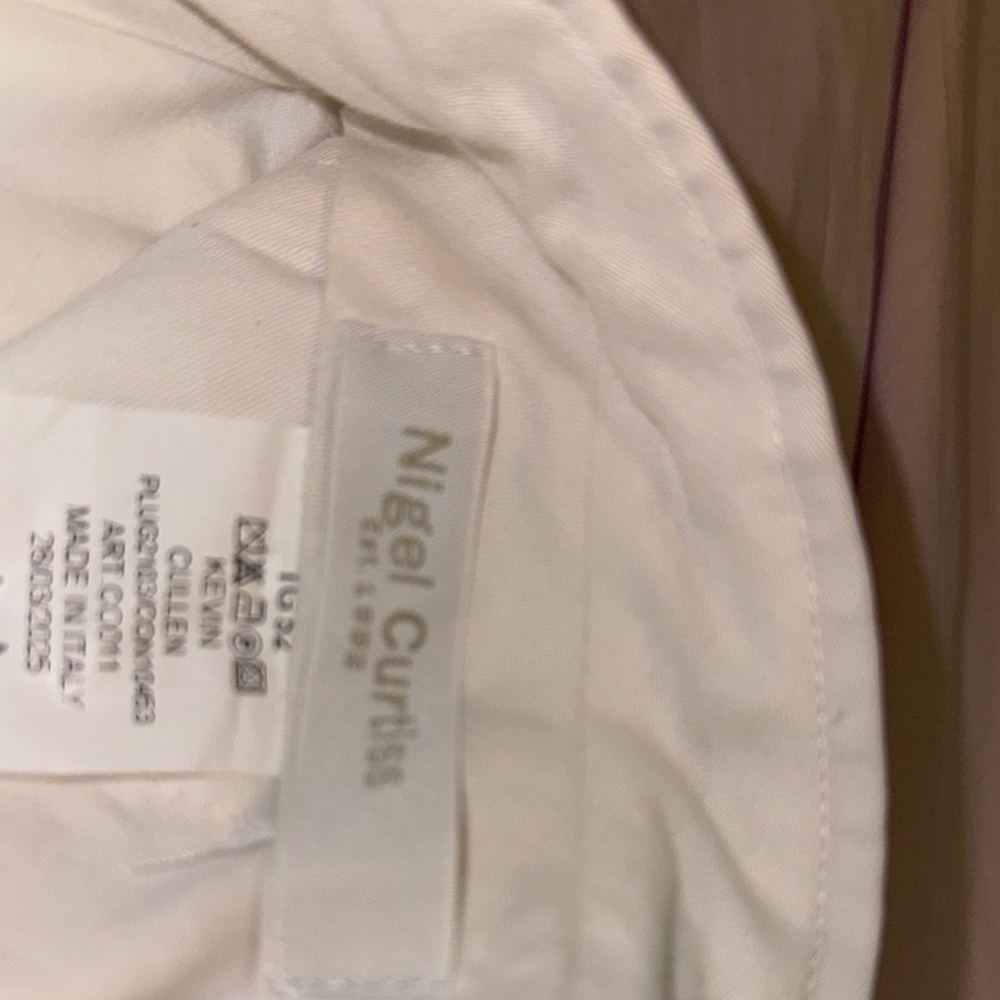 Nigel Curtiss White Two Button-Up Jeans